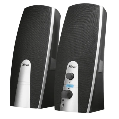 Afbeelding van Trust mila 2.0 speaker set (front volume control) 5 10 w zwart/zilver 16697