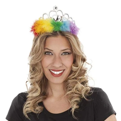 Afbeelding van hoofdband My Other Me Kroon Regenboog Één maat