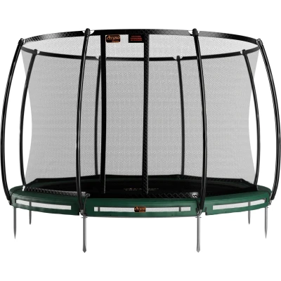 Afbeelding van Trampoline Avyna Pro Line Inground 12 + Royal Class Veiligheidsnet Groen
