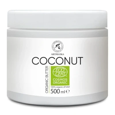 Afbeelding van BIO Body Butter Kokosolie 500g Cocos Nucifera Biologische Kokosnootboter Koudgeperst 100% Pure Kokosnoot Bodybutter Ongeraffineerd Natuurlijke verzorging voor lichaam en haar Hydraterend