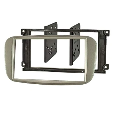 Afbeelding van tomzz Audio 2415 090 Dubbele Din Radio installatie frame geschikt voor Ford C Max Focus 2 Galaxy Mondeo, zilverkleurig
