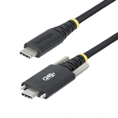 Afbeelding van StarTech.com 3 Meter USB C Laadkabel met Zijschroefvergrendeling