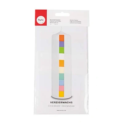 Afbeelding van RAYHER 31495000 Wasfolie Pastel Set 10 x 5 cm, pak van stuks op kleur gesorteerd