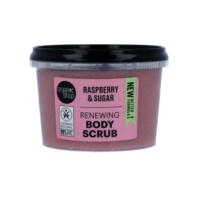 Afbeelding van 3x Organic Shop Body Scrub Raspberry Cream 250 ml