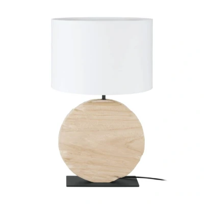 Afbeelding van Stars of Light Tafellamp Contessore rond hout met wit 39916
