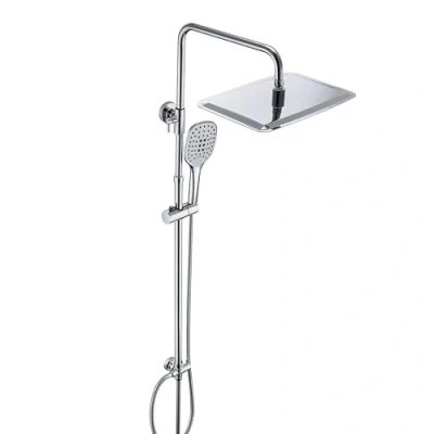 Afbeelding van JOHO 304 roestvrij stalen doucheset douchesysteem regendoucheset met hoofddouche 35x25cm chroom