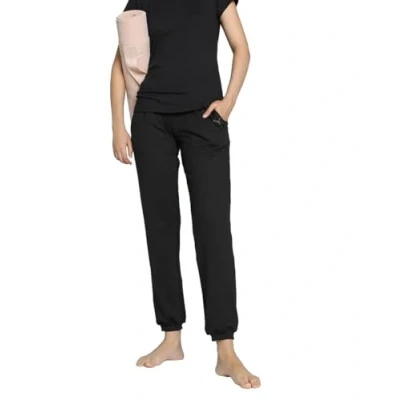 Afbeelding van Puma Studio Foundations Jogger Trainingsbroek, Dames, Maat: XS, Black