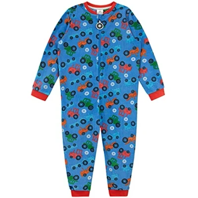 Afbeelding van Harry Bear Jongens Onesie Tractor Blauw 128