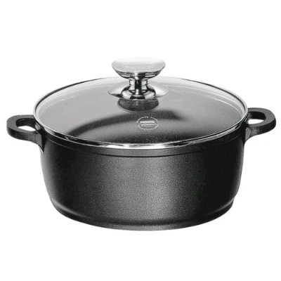 Afbeelding van Kookpan Berndes Vario Click Zwart Met Glazen Deksel 20 cm