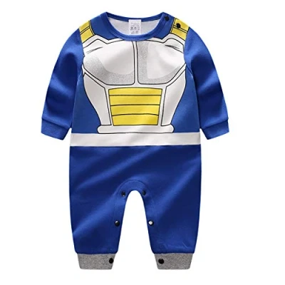 Afbeelding van Sxkayxr Cartoon pasgeboren baby, jongens en meisjesromper, op Goku geïnspireerde babykleding, overall, Blue1, 3 6 maanden