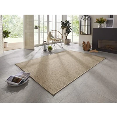 Afbeelding van Binnen &amp; Buiten Tapijt/Vloerkleed Caen Elle Decoration Bruin 80x150 Cm