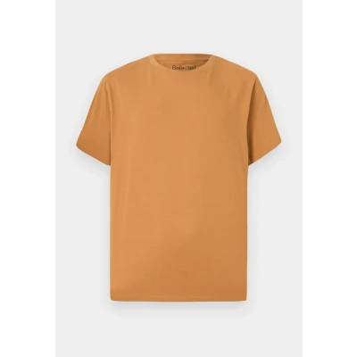 Afbeelding van Selected Homme Slhaspen O NECK TEE Tshirt basic, Heren, Maat: Large, Ochre