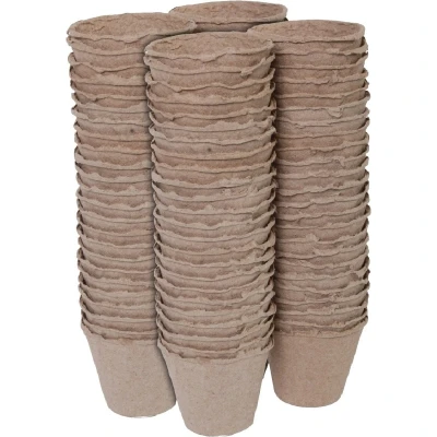 Afbeelding van Talen Tools Turfpotjes Rond 8 cm 96 stuks