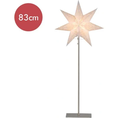 Afbeelding van Witte sterrenlamp Sensy met E14 fitting 83cm stekker Kerstdecoratie