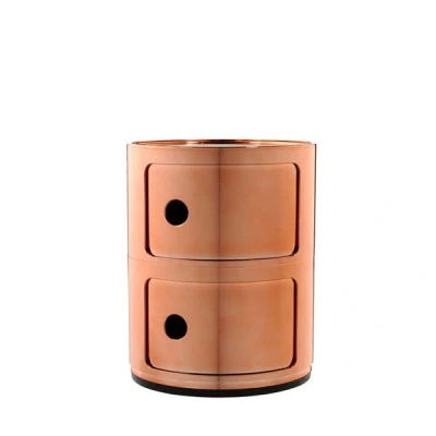Afbeelding van Kartell Componibili kast metallic (2 comp.) Koper