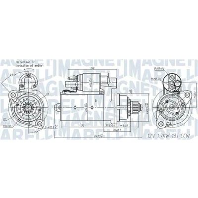 Afbeelding van Magneti Marelli Starter 063721508010