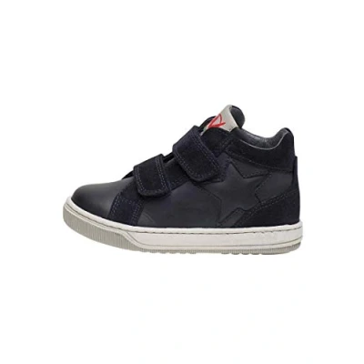 Afbeelding van Naturino Clay Star mt 30 2 velcro&#039;s ster lederen hoge sneakers navy