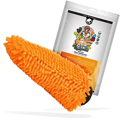 Afbeelding van Nuke Guys Microvezel Washandschoen Oranje Dubbel Zijdig