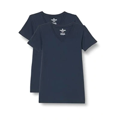 Afbeelding van Vingino basic T shirt set van 2 donkerblauw