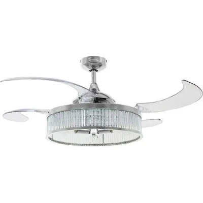Afbeelding van Beacon Fanaway Corbelle Indoor Plafondventilator 121CM Chroom (Incl. Verlichting) 212929