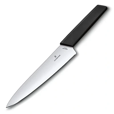 Afbeelding van Victorinox Swiss Modern Vleesmes 19cm RVS/PP Kunststof Zwart