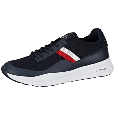 Afbeelding van Tommy Hilfiger Premium Lightweight Runner Sneakers laag, Heren, Maat: 40, Desert sky Textiel/ synthetisch