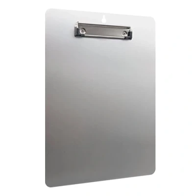 Afbeelding van RAYLU PAPER Klembord A4 van aluminium met klemlijst voor restaurant, kantoor, ziekenhuis, elegant en robuust design, afgeronde randen, robuuste handgreep, mat gevoel, anti vingerafdruk