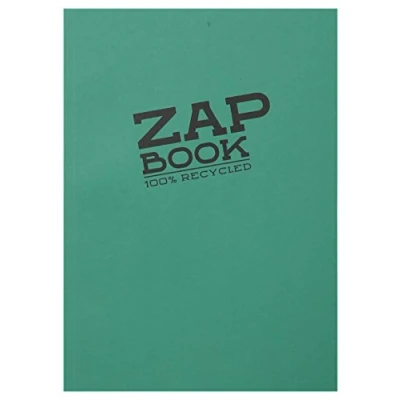 Afbeelding van Clairefontaine 3355C Zap Book Schetsblok, ideaal voor schetsen en tekeningen, geschikt droogtechnieken, met dubbele spiraalbinding, DIN A4, 14,8 x 21 cm, blanco, 80 g, 1 stuk, op kleur gesorteerd