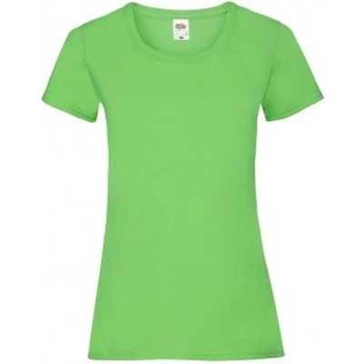 Afbeelding van Fruit Of The Loom Dames / Vrouwen Damens Fit Valueweight T shirt met korte mouwen (Lime)