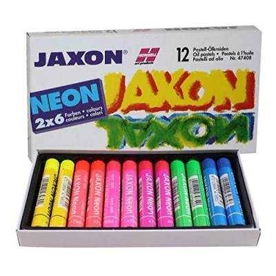 Afbeelding van Jaxon Oil Pastel Neon Set of 2x6 Pastels