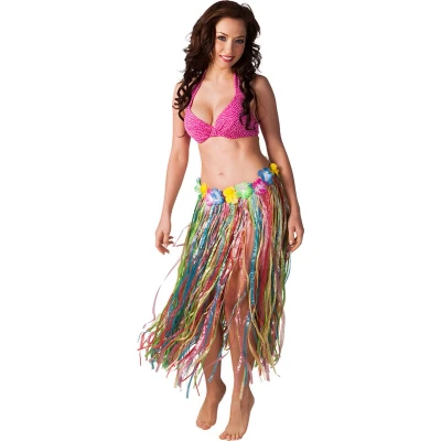 Afbeelding van Boland Hawaïrok veelkleurig (80 cm) Multi Volwassenen Vrouwen Hawaii Themafeest Strandfeest Carnaval
