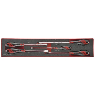 Afbeelding van TengTools TEX915N Schroevendraaierset Plat Ph Foam 5 delig