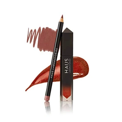 Afbeelding van HAUS LABORATORIES By Lady Gaga: Lip Sync Set lipgloss en lipliner, duo in 6 kleuren, mat met langdurige glans, veganistisch dierproefvrij, 2 delige voordeelset