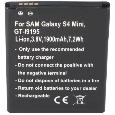 Afbeelding van Samsung Galaxy S4 mini replicabatterij, GT I9195, I9190, I9192, B500BE met NFC van AccuCell