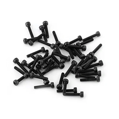 Afbeelding van M3 Black Hex fitting kop schroeven set 12,9 graden legering koolstofstaal DIN912 4 50 mm, volledige schroefdraad, effen afwerking (M3 x 16 mm (volledige schroefdraad) stuks)