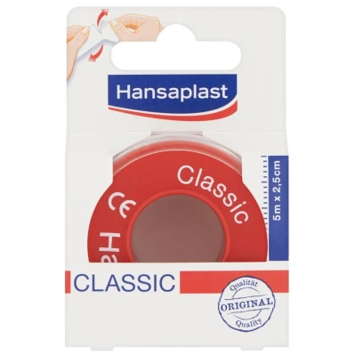 Afbeelding van 2x Hansaplast Hechttape Classic 5 m x 2,5 cm