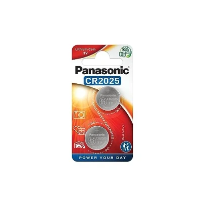 Afbeelding van Panasonic CR2025 lithium knoopcel, 3 V, verpakking van 2