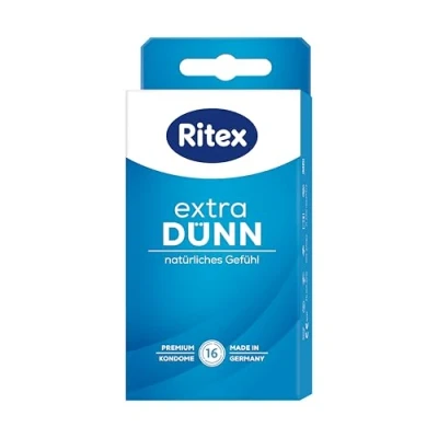 Afbeelding van Ritex Extra dun condooms, natuurlijk gevoel, voor een intensiever 16 stuks, Made in Germany