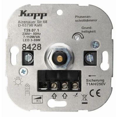 Afbeelding van Kopp Technikcenter LED Inbouw Sokkel Dimmer 3 t/m 35 Watt Universeel