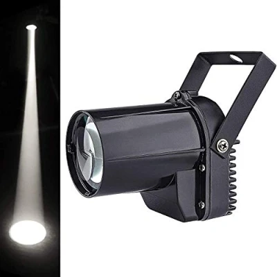 Afbeelding van Jinda LED Pinspot Podiumlamp, Beam Light Spiegelbalverlichting 3W Witte Pin Spot voor Disco Ball
