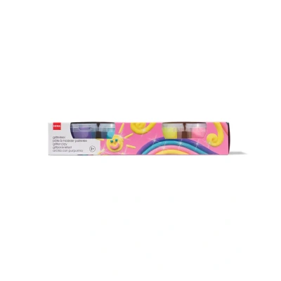 Afbeelding van HEMA Glitterklei 4 Stuks
