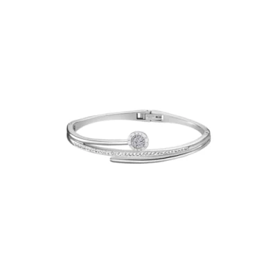 Afbeelding van LOTUS STYLE Damesarmband van staal met blauwe zirkonia.