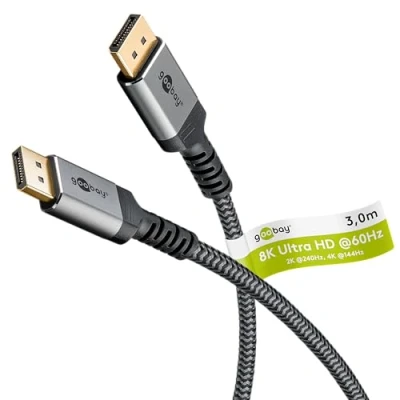 Afbeelding van Goobay Plus DisplayPort kabel DP1.4 (8K 60Hz) 3 meter