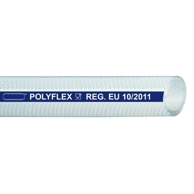 Afbeelding van Polyflex PVC Luchtslang met Inlagen Transparant per meter 8x14 mm