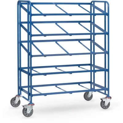Afbeelding van Fetra Gesamttragfähigkeit 400 kg 1383 Etagewagen Staal Poedercoating Laadvermogen (max.): 250 Stralend blauw (RAL 5007)