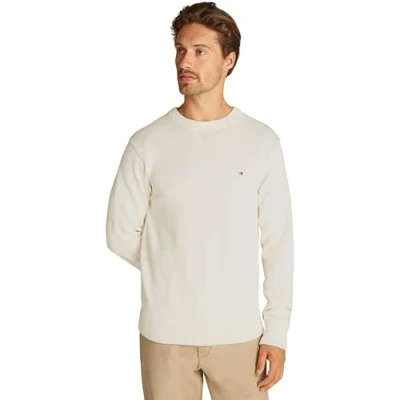 Afbeelding van Tommy Hilfiger Chunky C NECK Trui, Heren, Maat: XS, Ivory petal