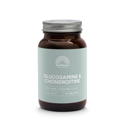 Afbeelding van Mattisson Glucosamine Chondroitine met Msm, Vitamine C &amp; D3, 60 tabletten