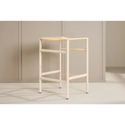 Afbeelding van Svea Polsty barkruk 63 cm rattan beige Rotan
