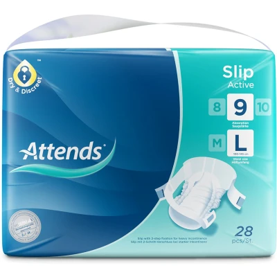 Afbeelding van Attends Slip active 9 large 28 stuks