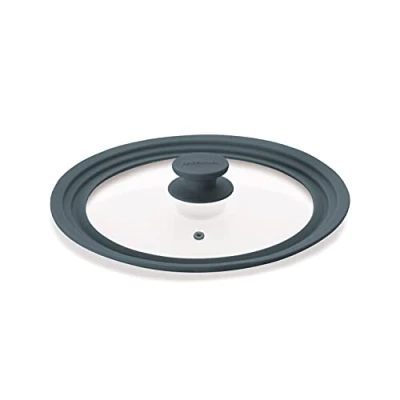 Afbeelding van Tescoma Unicover deksel, glas/siliconen, grijs, 24 x 26 28 cm